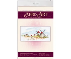 Siuvinėjimo kryželiu rinkinys Vėjo malūnai, 14 ct, 39x18 cm, Abris Art