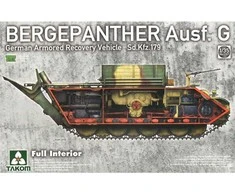 Takom Bergepanther Ausf. G 1/35 tanko modelis pilnas vidus