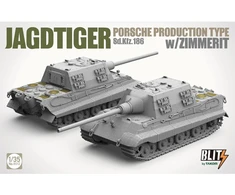 Takom Jagdtiger Sd.Kfz. 186 Porsche su Zimmerit surenkamas modelis 1/35 8012