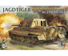Takom Jagdtiger Sd.Kfz. 186 Porsche su Zimmerit surenkamas modelis 1/35 8012