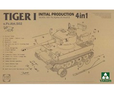 Takom Tiger I ankstyvasis 4in1 tanko modelis 1/35 s.Pz.Abt.502