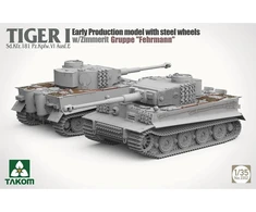 Takom Tiger I ankstyvos gamybos plastikinis modelis su zimmeritu