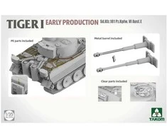 Takom Tiger I ankstyvos gamybos tanko modelis 1/35
