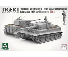 Takom Tiger I vėlyvasis tanko modelis 1/35, Normandija 1944, su Zimmerit