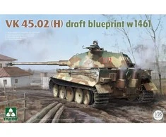 Takom VK45.02(H) tanko Blueprint w1461 1/35 plastikinis rinkinys