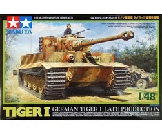 Tamiya 32575 Tiger I vėlyvos gamybos vokiečių tankas 1/48 plastikinis modelis