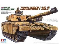 Tamiya Challenger 1 Mk.3 britų kovos tankas, 1/35 plastikinis surenkamas modelis