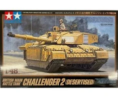 Tamiya Challenger 2 – britų pagrindinis tankas, dykumos versija 1/48
