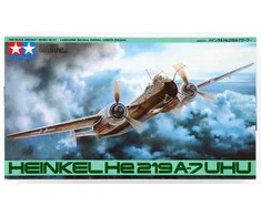 Tamiya Heinkel He 219 A-7 Uhu 1/48 plastikinis surenkamas lėktuvo modelis