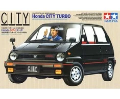 Tamiya Honda City Turbo su Motocompo 1/24 plastikinis surenkamas modelis