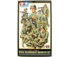 Tamiya II pasaulinio karo Wehrmachto pėstininkų figūrėlių rinkinys 1/48 (32602)