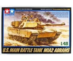 Tamiya JAV kovos tankas M1A2 Abrams 1/48 plastikinis modelis (32592)