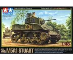 Tamiya JAV lengvasis tankas M5A1 Stuart 1/48 plastikinis modelis