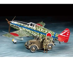 Tamiya Kawasaki Ki-61-Id Hien „Tony“ ir 4x4 Korugane modelių rinkinys