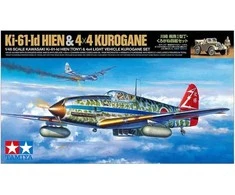 Tamiya Kawasaki Ki-61-Id Hien „Tony“ ir 4x4 Korugane modelių rinkinys