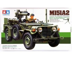 Tamiya M151A2 su TOW (M220) raketų paleidėju, 1/35 plastikinis rinkinys