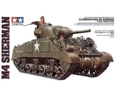 Tamiya M4 Sherman amerikietiškas vidutinis tankas 1/35 plastikinis modelis