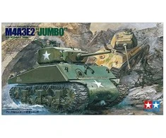 Tamiya M4A3E2 Jumbo amerikietiško tanko plastiko modelis 1/35