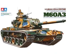 Tamiya M60A3 105 mm pabūklo tanko surenkamas modelis 1/35, 35140