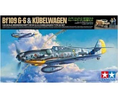 Tamiya Messerschmitt Bf 109 G-6 &amp; Kübelwagen Type 82 – plastikinis rinkinys
