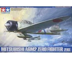 Tamiya Mitsubishi A6M2 Zero, 1/48 plastikinis lėktuvo modelis (61016)