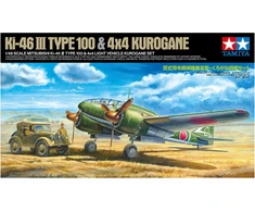 Tamiya Mitsubishi Ki-46 III Type 100 &amp; 4x4 Kurogane rinkinys 1/48 (25217)