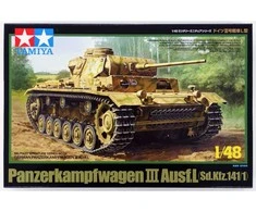 Tamiya Panzerkampfwagen III Ausf. L tanko modelis 1/48