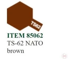 Tamiya purškiami dažai TS-62 NATO ruda, 100 ml