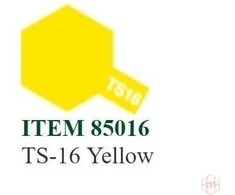 Tamiya TS-16 Geltona purškiami dažai modeliams 100 ml