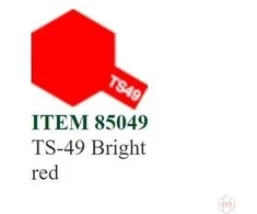Tamiya TS-49 purškiami dažai Bright Raudona, 100 ml