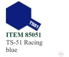 Tamiya TS-51 Racing Mėlyna purškiami dažai, 100 ml