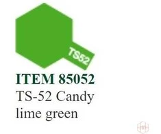 Tamiya TS-52 Candy Lime Žalias purškiami dažai modeliams, 100 ml