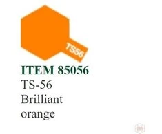 Tamiya TS-56 Brilliant Oranžinis purškiami dažai, 100 ml
