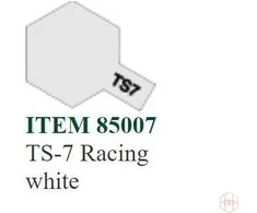 Tamiya TS-7 Racing Baltas purškiami dažai, 100 ml