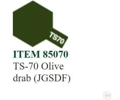 Tamiya TS-70 Olive Drab (JGSDF) purškiami dažai, 100 ml