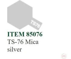 Tamiya TS-76 Mica Sidabras purškiami dažai, 100 ml