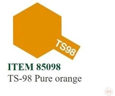 Tamiya TS-98 Pure Oranžinis purškiami dažai, 100 ml
