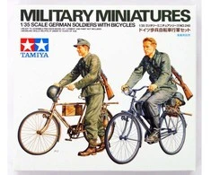 Tamiya vokiečių kariai su dviračiais 1/35 figūrėlių rinkinys 35240