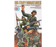 Tamiya Vokiečių šturmo kariai 1/35 plastikinis rinkinys 35030
