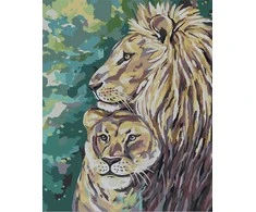 Tapyba pagal numerius Wizardi Tapyba pagal numerius rinkinys – Vaivorykštės galia, 40x50 cm
