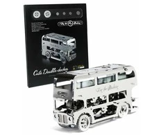 Time For Machine Cute Double-Decker - metalinio konstruktoriaus komplektas