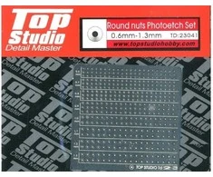 Top Studio apvalūs veržliukai modeliams 0,6–1,3 mm (TD23041)