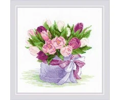 Tulips Hat Box Siuvinėjimo rinkinys iš RIOLIS Nr.: 2003