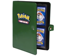 Ultra Pro Pokémon Premium 4 kišenių segtuvas kortelėms 160 vnt, žalias, užsegamas