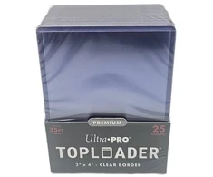 Ultra PRO Premium skaidrūs toploader kortų laikikliai 35pt, 25 vnt.