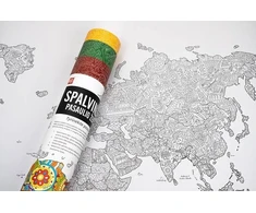 Unikplay Terapinis spalvinamas žemėlapis lietuviu kalba