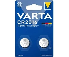 Varta CR2016 3V ličio mygtukinės baterijos, 2 vnt.