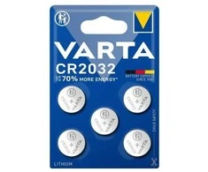 Varta CR2032 3V ličio monetinės baterijos, rinkinys 5 vnt.