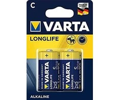 Varta Long Life C LR14 šarminės baterijos, 2 vnt., 1,5 V