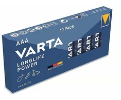 Varta Longlife Power AAA šarminės baterijos 10 vnt. rinkinys